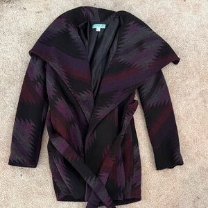 Pendleton patterned Black and Purple Ciat